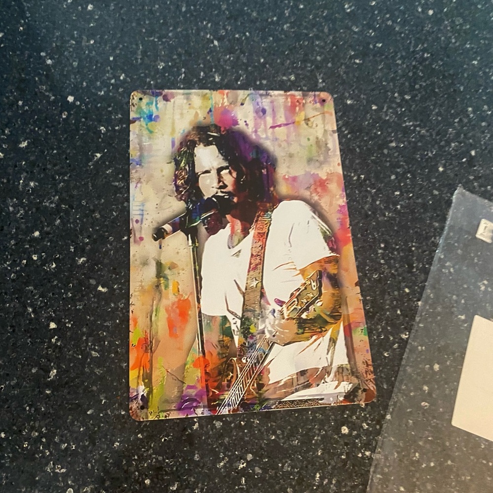Colorful Musician Portrait Wall Art Print - Multicolor
